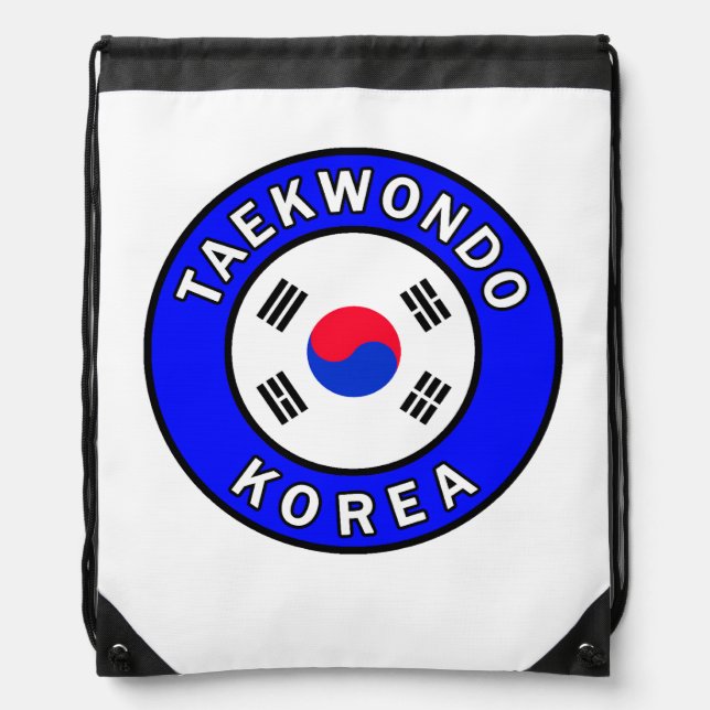 Taekwondo Korea Drawstring Bag (Front)