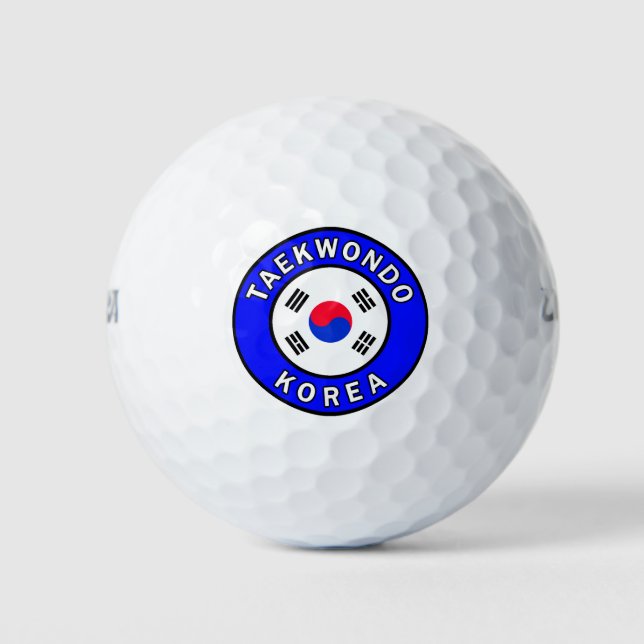 Taekwondo Korea Golf Balls (Front)