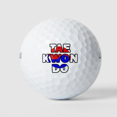 Taekwondo Korea Golf Balls