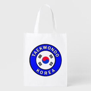 Taekwondo Korea Grocery Bag