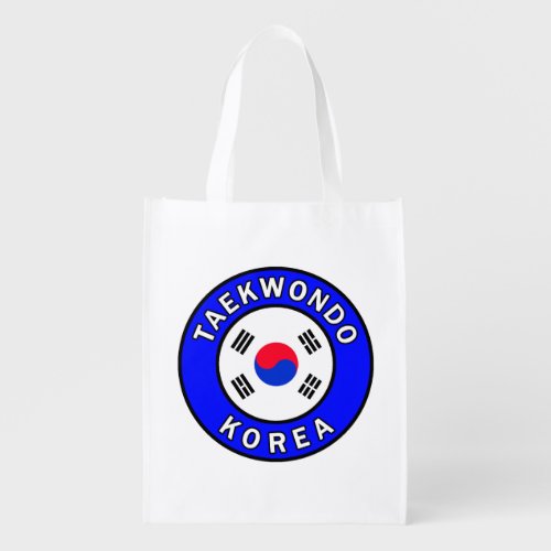 Taekwondo Korea Grocery Bag