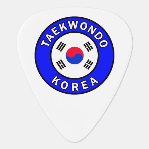 Taekwondo Korea Guitar Pick