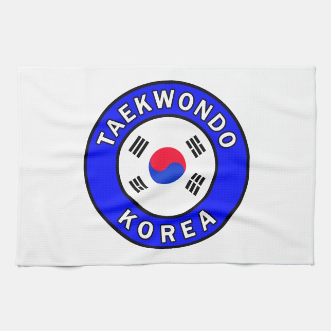 Taekwondo Korea Kitchen Towel (Horizontal)