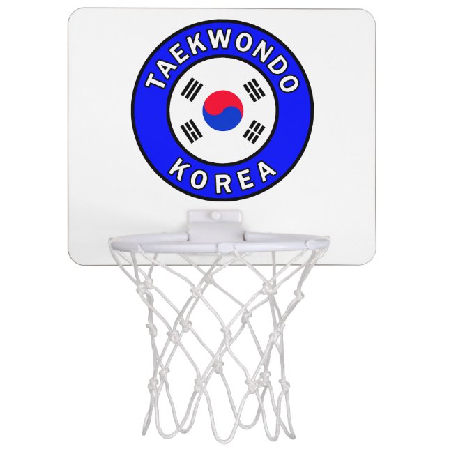 Taekwondo Korea Mini Basketball Hoop (Front)