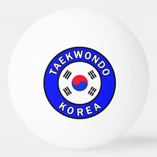 Taekwondo Korea Ping Pong Ball