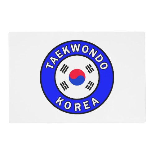 Taekwondo Korea Placemat