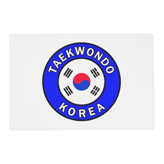 Taekwondo Korea Placemat (Front)