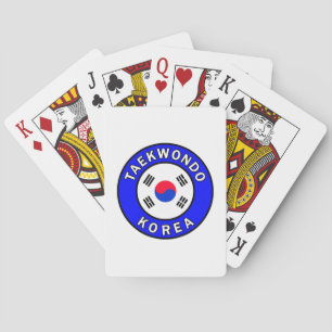 Taekwondo Korea Poker Cards