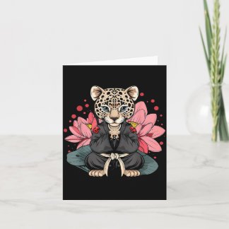 Taekwondo Leopard Kickboxing Animall Jiu-Jitsu Card