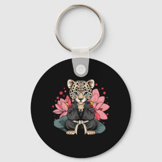 Taekwondo Leopard Kickboxing Animall Jiu-Jitsu Keychain