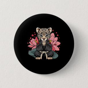 Taekwondo Leopard Kickboxing Animall Jiu-jitsu Kun Button