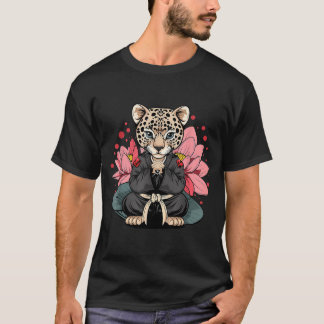 Taekwondo Leopard Kickboxing Animall Jiu-Jitsu T-Shirt