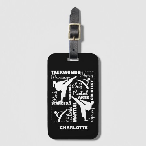 Taekwondo Martial Arts Sports Terminology Luggage Tag