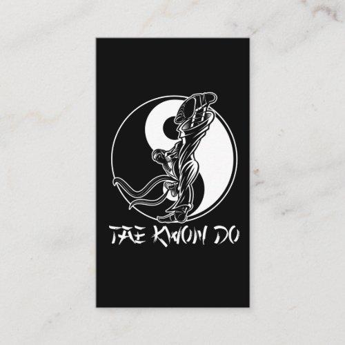 Taekwondo Martial Arts Tae kwon do Self Defense Business Card