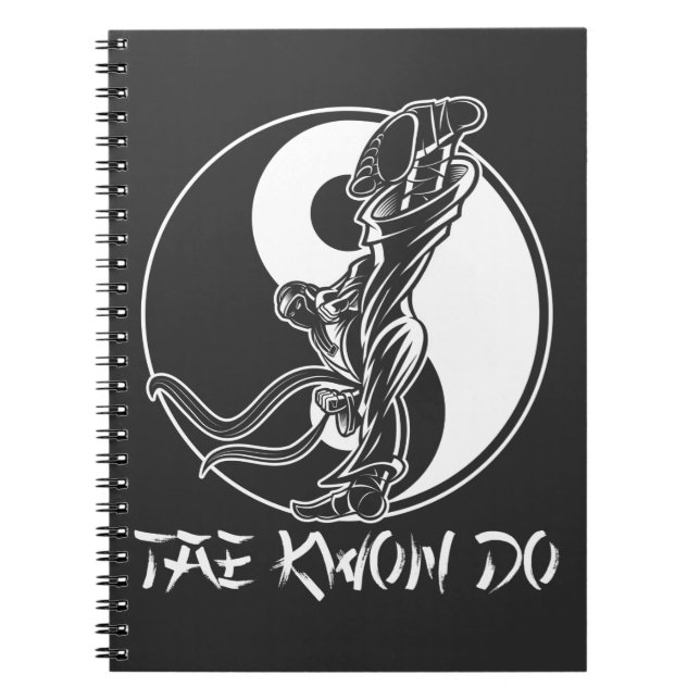 Taekwondo Martial Arts Tae kwon do Self Defense Notebook (Front)