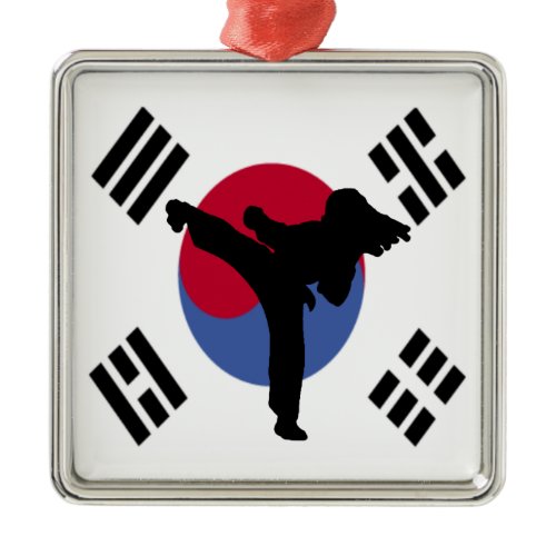 Taekwondo Metal Ornament