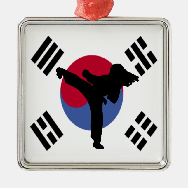 Taekwondo Metal Ornament (Front)