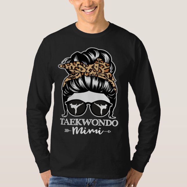 Taekwondo Mimi Messy Bun Hair  Taekwondo Athlete M T-Shirt (Front)