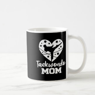 Taekwondo Mom Heart Funny Taekwondo Athlete Coffee Mug