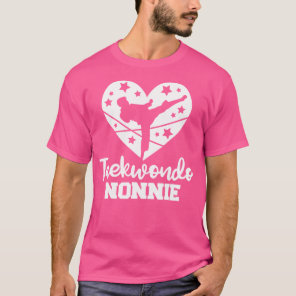 Taekwondo Nonnie Heart Funny Taekwondo Athlete T-Shirt