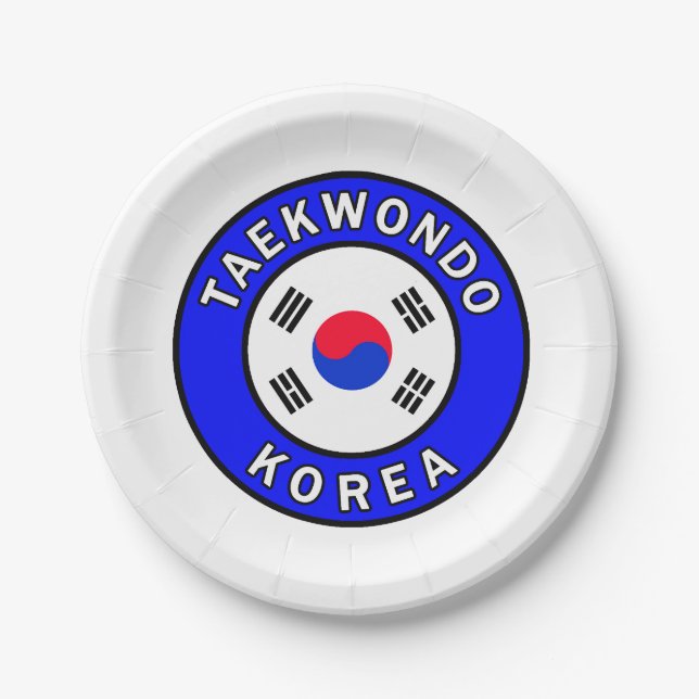 Taekwondo Paper Plates (Front)