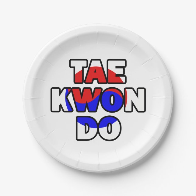 Taekwondo Paper Plates (Front)