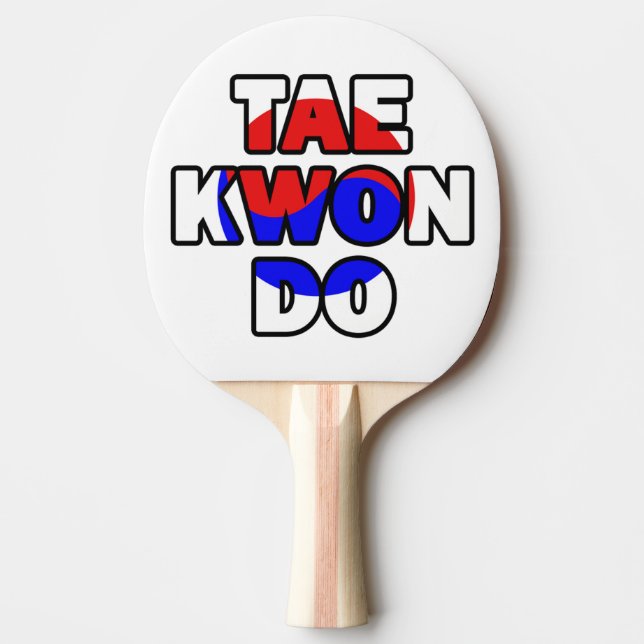 Taekwondo Ping Pong Paddle (Front)