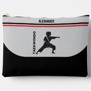 Taekwondo Player, Birthday Gift, Team Karate  Accessory Pouch