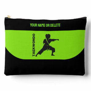Taekwondo Player, Birthday Gift, Team Karate Accessory Pouch