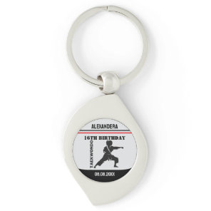 Taekwondo Player, Birthday Gift, Team Karate  Keychain