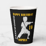 Taekwondo Player, Birthday Gift, Team Karate Paper Cups<br><div class="desc">Taekwondo Player,  Birthday Gift,  Team Karate Paper Cups.</div>