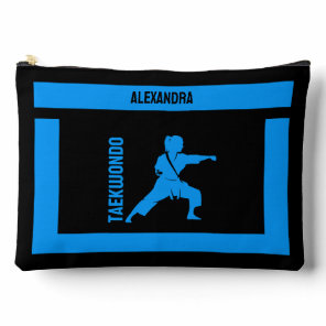 Taekwondo Player Girl, Birthday Gift, Women Karate Accessory Pouch