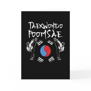 Taekwondo PoomSae Uniform Korean Logo Card