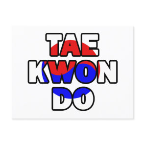 Taekwondo Postcard