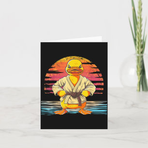Taekwondo Rubber Duck Kickboxing Animal Jiu-Jitsu Card