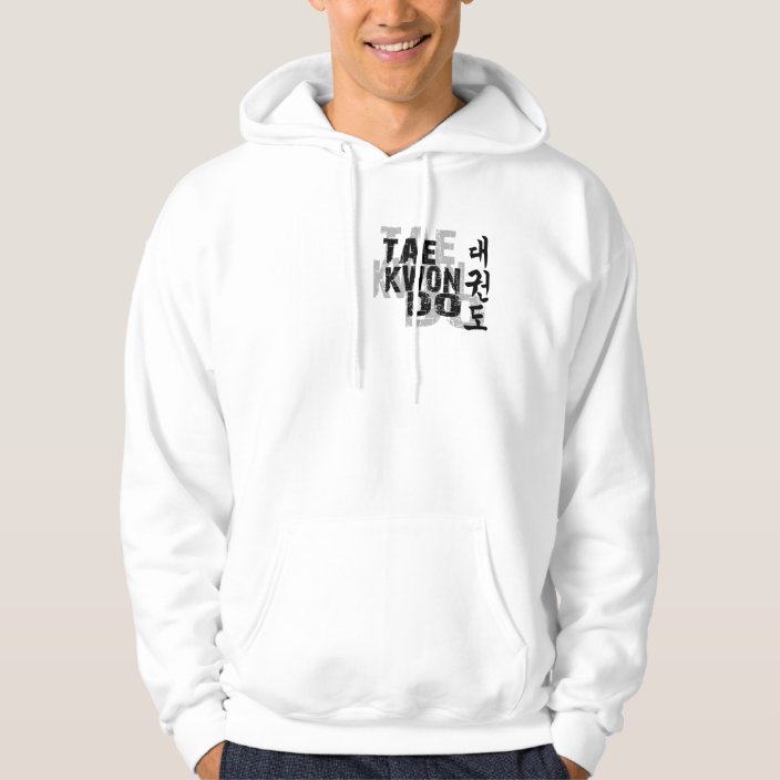 korean writing hoodie