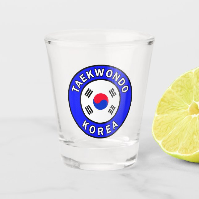 Taekwondo Shot Glass (Front)