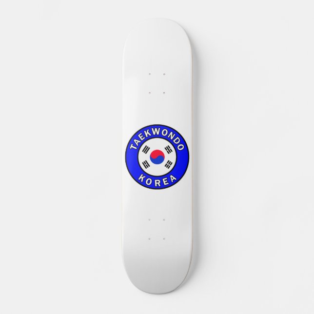 Taekwondo Skateboard Deck (Front)