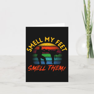 Taekwondo Smell My Feet Shirt Funny Karate For Boy Card