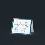 Taekwondo snowman holiday card<br><div class="desc">Taekwonsnow!</div>