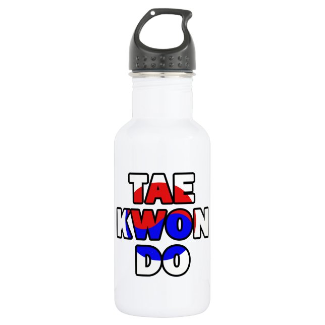 Taekwondo Stainless Steel Water Bottle (Front)
