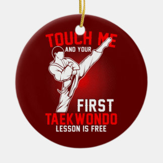 Taekwondo Tae Kwon Do Korean Self Defense Boys Ceramic Ornament