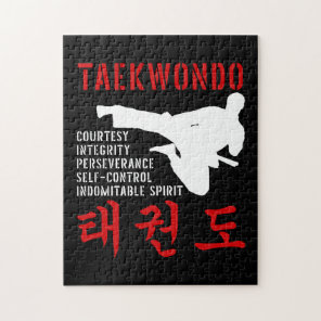 Taekwondo Tenets Martial Arts Jigsaw Puzzle