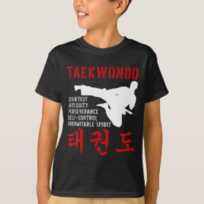 Taekwondo Tenets Martial Arts T-Shirt