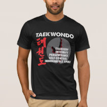 Taekwondo Tenets Martial Arts Tae kwon do T-Shirt Taekwondo Tenets Martial Arts Tae kwon do T-Shirt