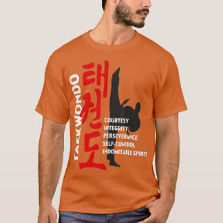 Taekwondo Tenets Martial Arts Tee
