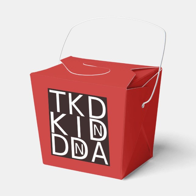 TAEKWONDO TKD KID DNA FAVOR BOXES (Front Side)