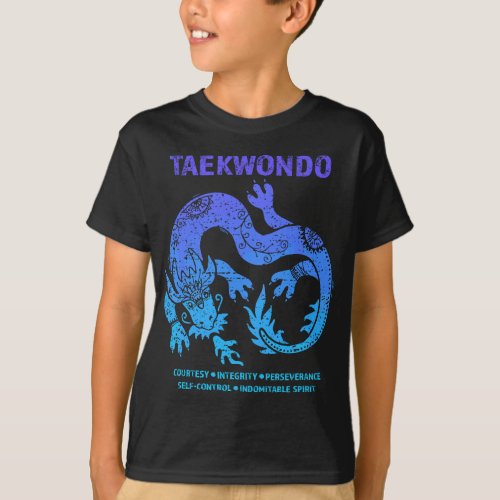 Taekwondo TKD Tae Kwon Do Dragon Art Martial Arts  T_Shirt