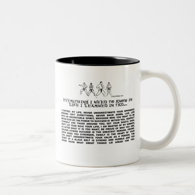 TAEKWONDO Two-Tone COFFEE MUG (Right)