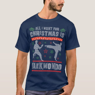Taekwondo Ugly Christmas Sweater MMA fan Gift